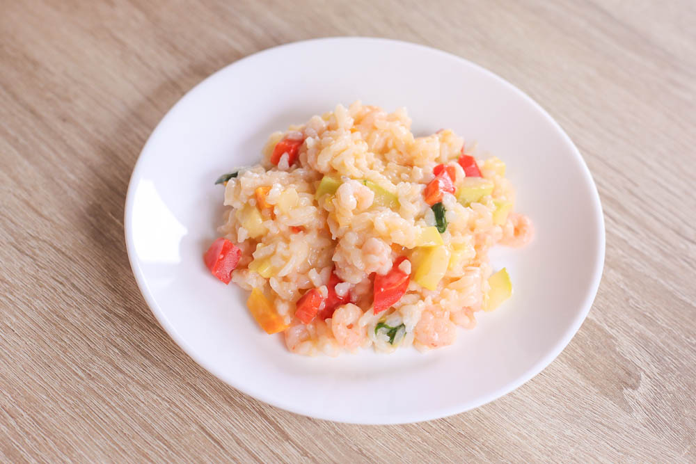 Рецепт рису з креветками і овочами